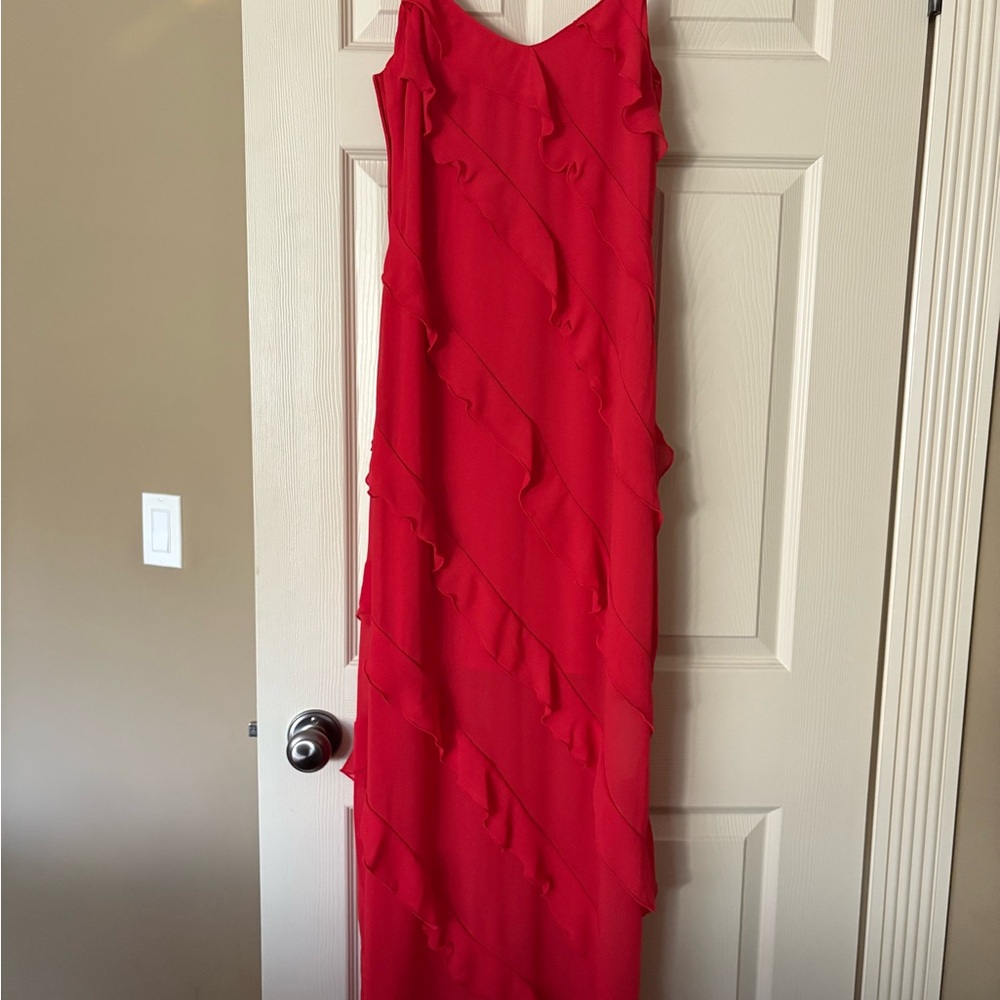 Commense Vibrant Red Maxi Dress